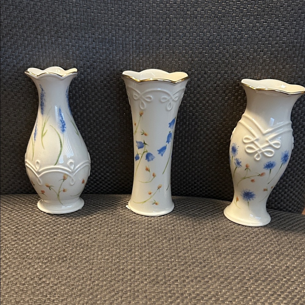 Lenox Vintage Floral Ceramic Vase Set